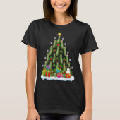Zucchini Xmas Tree Lighting Santa Zucchini Christm T-Shirt (Vorderseite)