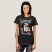 Zuchon Dog Mom Costume, Shih Tzu-Bichon mix pup  T-Shirt (Vorne ganz)
