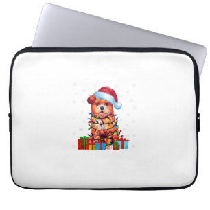 Zuchon-Hund hässliche Weihnachtsbeleuchtung Weihna Laptopschutzhülle