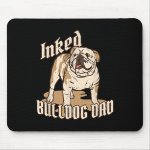 Zucht gezüchteter Bulldog Vater Bulldog Sprichwort Mousepad