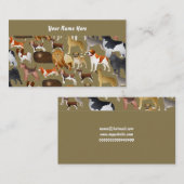 Zucht- Hundetapete, Ihr Name hier Visitenkarte (Vorne/Hinten)