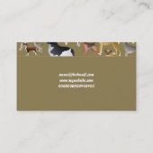 Zucht- Hundetapete, Ihr Name hier Visitenkarte (Rückseite)