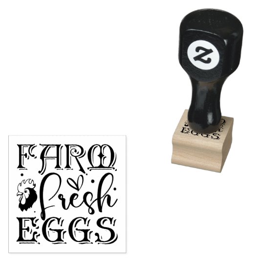 Zuchtbetrieb Frischeier Gummistempel (Stempel)