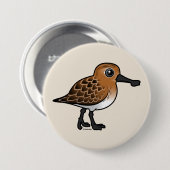 Züchten des Löffel-berechneten Flussuferläufers Button (Vorne & Hinten)