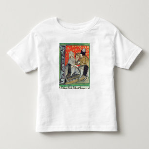 Züchtende Schweine und Pferde Kleinkind T-shirt