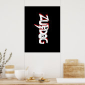 Zuchthund! Kunstposter Poster (Küche)