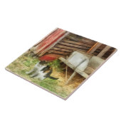Zuchtkatze Fliese (Seite)