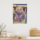 Zuchtkatze Poster (Küche)