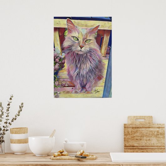 Zuchtkatze Poster (Küche)
