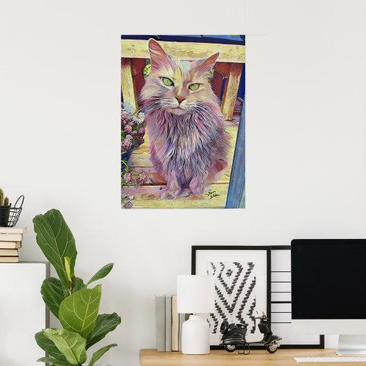 Zuchtkatze Poster (Heimbüro)