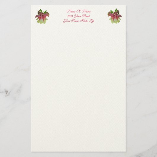 Zuchtkolbenbriefe Briefpapier (Vorderseite)