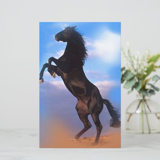 Zuchtpferd Briefpapier (Stehend Vorderseite)