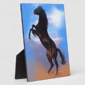 Zuchtpferd Fotoplatte (Seite)