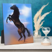 Zuchtpferd Fotoplatte (Seite)