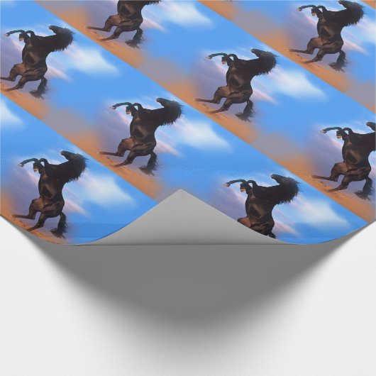 Zuchtpferd Geschenkpapier (Ecke)