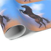 Zuchtpferd Geschenkpapier (Rolleneckpunkt)