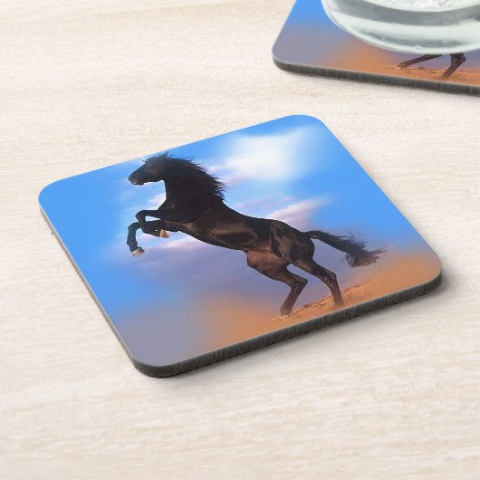 Zuchtpferd Getränkeuntersetzer (Linke Seite)