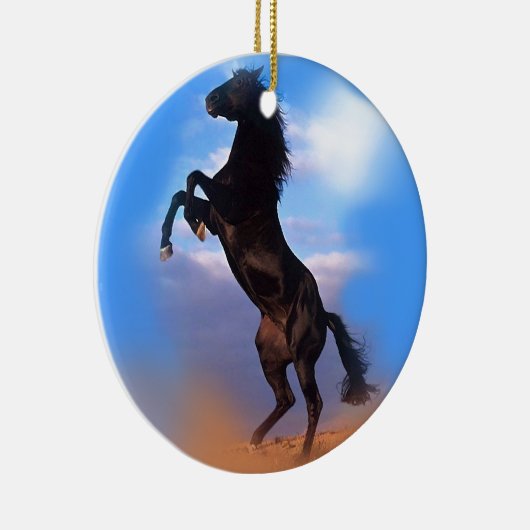 Zuchtpferd Keramik Ornament (Rechts)