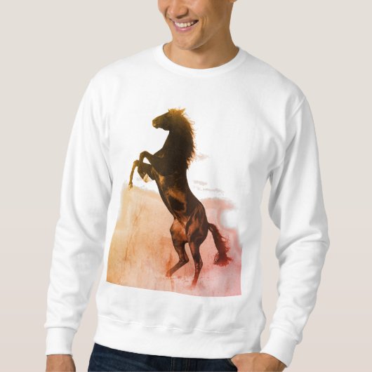 Zuchtpferd Sweatshirt (Vorderseite)