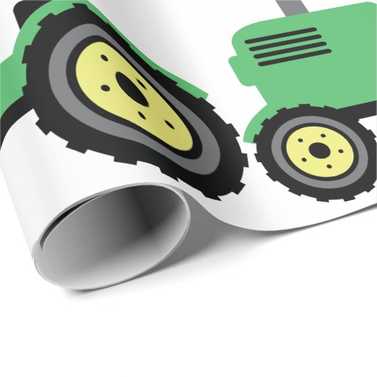 Zuchtschlepper Geschenkpapier (Rolleneckpunkt)