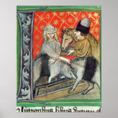 Zuchtschweine und -pferde poster (Vorne)