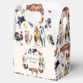 Zuchttiere Aquarellbauernbetriebe Elfenbein Geschenkschachtel (Geöffnet)