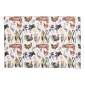 Zuchttiere Muster Aquarell Kissenbezug (Vorderseite)