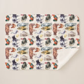 Zuchttiere Muster Aquarell Sherpadecke (Vorderseite (Horizontal))
