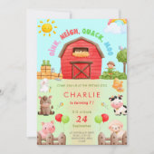 Zuchttierzüchterzoo Kid Einladung zum Geburtstag (Vorderseite)