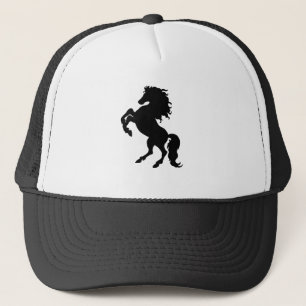 Züchtung des schwarzen Stallion/des Pferds Truckerkappe