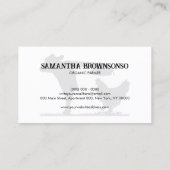 Zuchtvieh Visitenkarte (Rückseite)