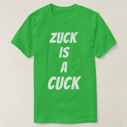 Zuck ist ein Hahn T-Shirt (Design vorne)