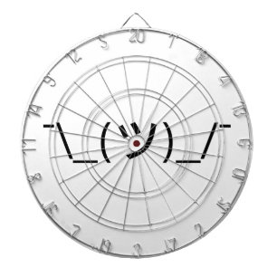 Zucken Sie Emoticon ¯ \ _(ツ) _/¯ Japaner Kaomo Dartscheibe