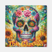 Zucker Blütenblütenblume Rose Sonnenblumen Persona Magnet (Vorne)