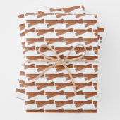 Zucker Churro Fried Teig Konditorei Spanisches Ess Geschenkpapier Set (Beispiel)