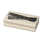 Zucker Churro Fried Teig Konditorei Spanisches Ess Gummistempel (Stempel)