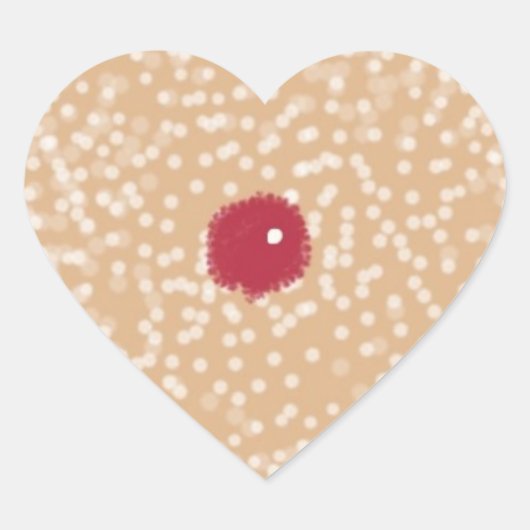 Zucker-Cookie-Aufkleber in Herzform Herz-Aufkleber (Vorderseite)