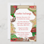 Zucker-Cookies und Cookie-Exchange laden Einladung (Vorderseite)