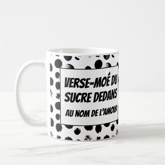 Zucker en québécois kaffeetasse (Links)