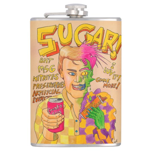 Zucker! Flachmann (Vorderseite)