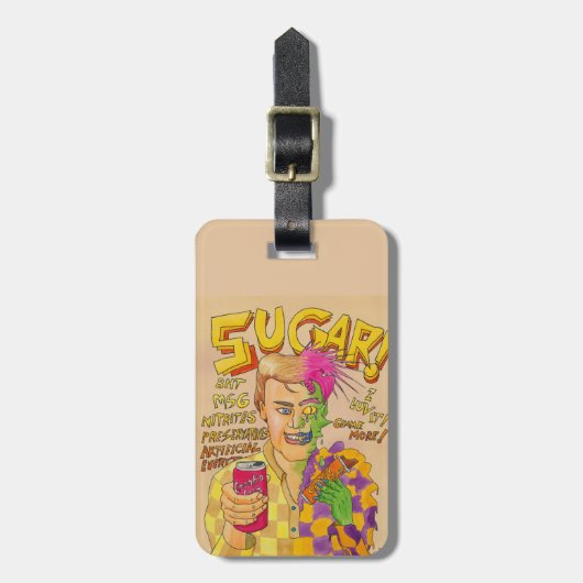 Zucker! Gepäckanhänger (Vorderseite vertikal)