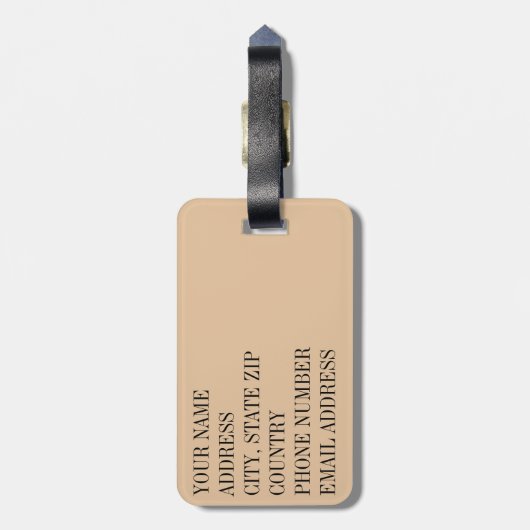 Zucker! Gepäckanhänger (Rückseite vertikal)