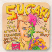 Zucker! Getränkeuntersetzer (Vorderseite)
