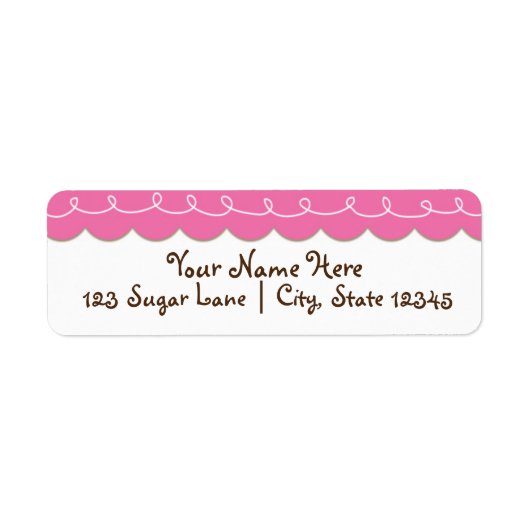 Zucker Gewürz & Alles Gute Duschadresse Etikett (Vorne)