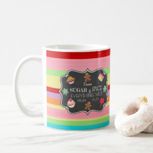 Zucker Gewürz Alles Schöne Vintage-Süßigkeitenlade Kaffeetasse