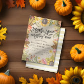 Zucker & Gewürze & Alles Gute Herbst Babydusche Einladung