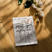 Zucker & Gewürze & Alles Schöne Rustikale Babydusc Einladung