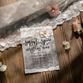 Zucker & Gewürze & Alles Schöne Rustikale Babydusc Einladung