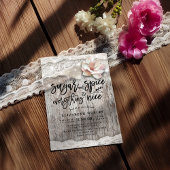 Zucker & Gewürze & Alles Schöne Rustikale Babydusc Einladung