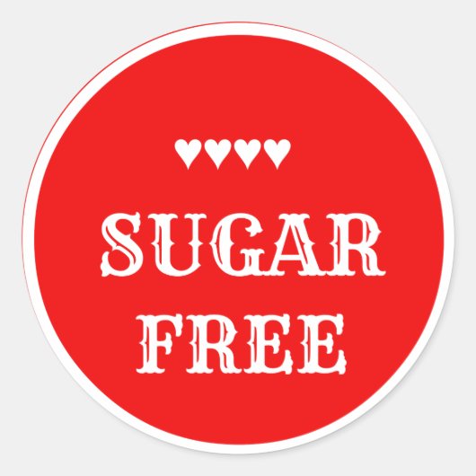 Zucker gibt Aufkleber frei (Vorderseite)